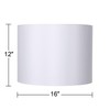 White Hardback Large Drum Lamp Shade 16" Top x 16"