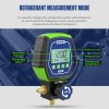 MRCARTOOL HVAC Digital Refrigeration Manifold Gauge Vacuum Pressure Leakage Meter