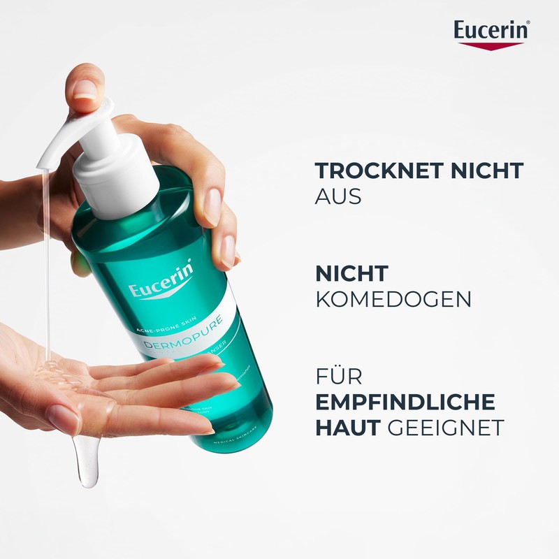 Eucerin DermoPure Clinical Pore Refining Cleansing Gel 200ml Exfoliating Body