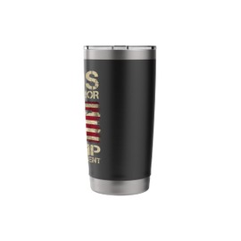 Jesus Is My Savior Trump Is My President Trump 2024 USA Flag Stainless Steel Insulated Tumbler