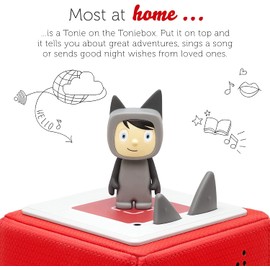 tonies Creative Audio Character - Kids Learning Toys with up to 90 Minutes of Customisable Content for Children, Grey