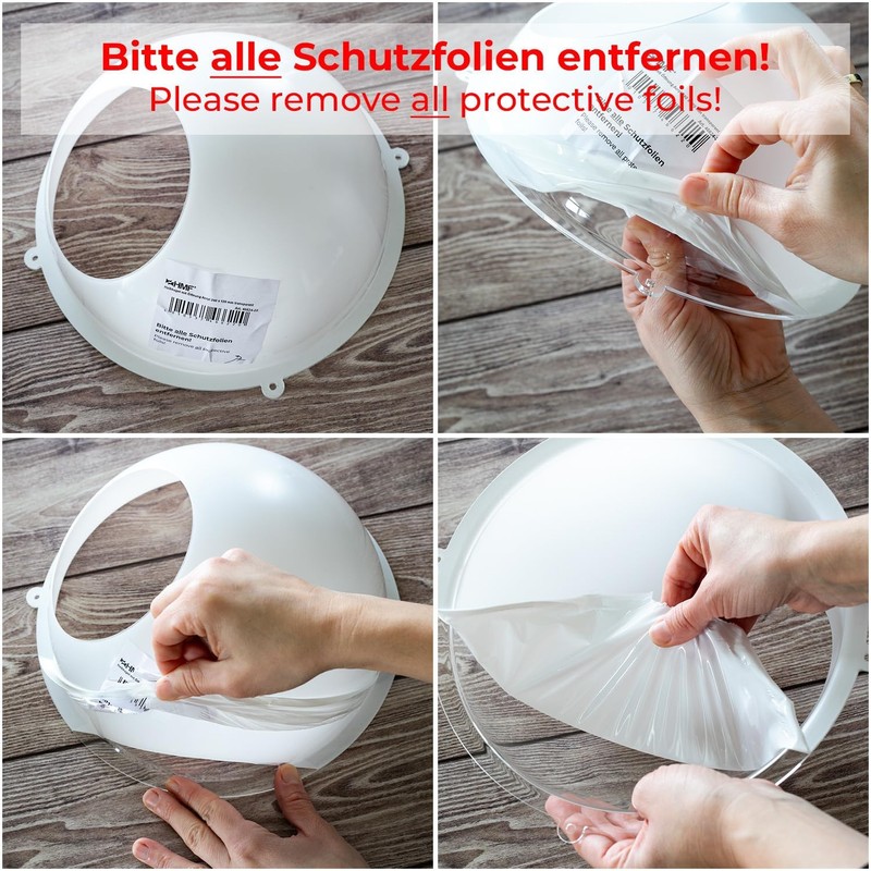 HMF 46624-22 Wall Shelf Acrylic Hemisphere, Hanging Display, Diameter 24