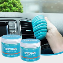 TICARVE Cleaning Gel Car Putty Car Detail Putty Auto Detail Gel Detail for Car Interior Cleaner Kits Automotive Car Slime Keyboard Cleaner Blue (2Pack)