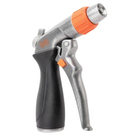 BLACK+DECKER® Adjustable Front Trigger Nozzle – Heavy-Duty, Precision-Control Garden Hose Sprayer BD59380