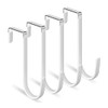 Over Door Hooks Over Door Hangers 4Pcs Dipping Plastic Rustproof