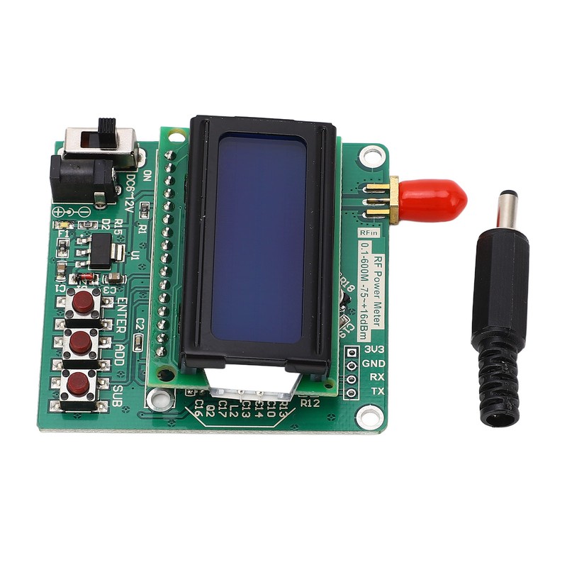RF Power Meter Digital Display Settable Power Attenuation Logarithmic Detector