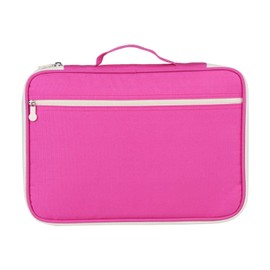 Pwshymi 5Colors A4 Document Bag MultiFunctional File Folder Portfolio Organizer Waterproof Travel Business Zippered Case(red) Filefolder