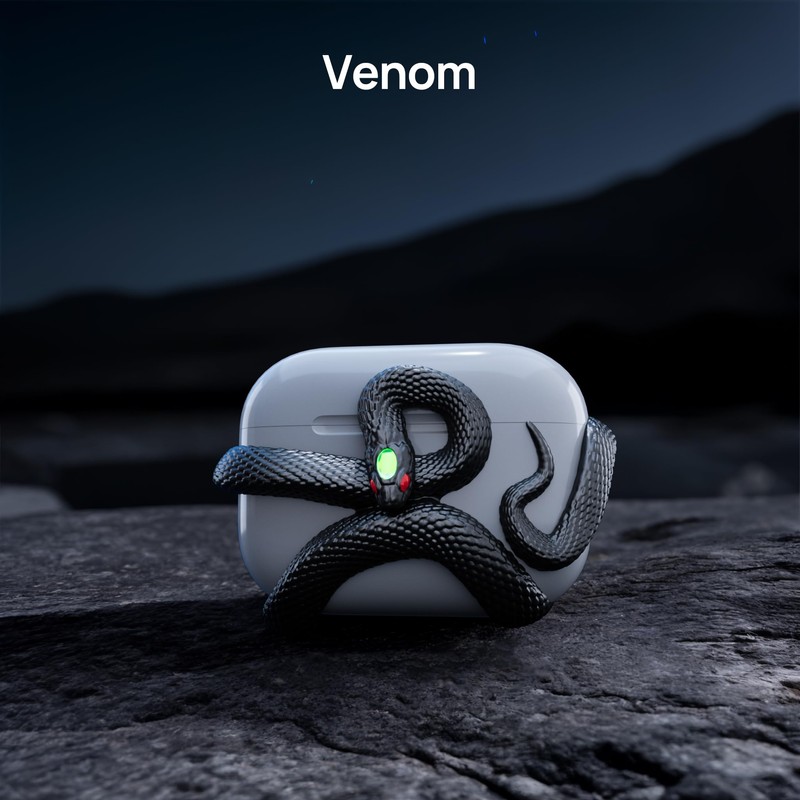The Snake Case Cover Compatible with AirPods Pro Case 2nd/1st
