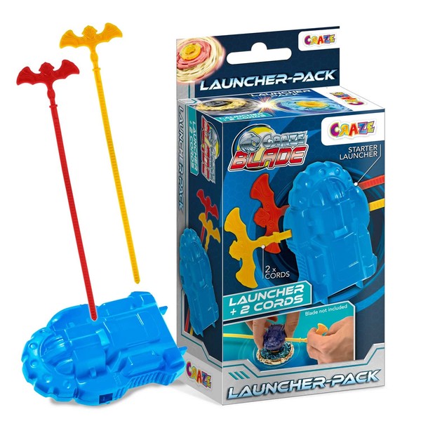 Blade Launcher Pack - Starter pour Toupie de Combat + 2 lanceurs toupie, Spinnin Top Set