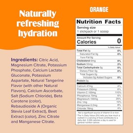 Ultima Replenisher Electrolyte Powder 30 Serving Canister, Orange, 3.6 Ounce