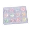 12 Nail Art Decals Decoration Nail Decor Star Stickers Sequins