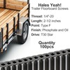 100pcs Trailer Deck Screws Self Tapping 2-1/2 in, 1/4-20 Thread,