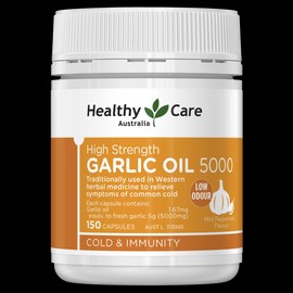 Healthy Care High Strength Garlic Oil 5000 150 Capsules