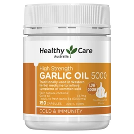 Healthy Care High Strength Garlic Oil 5000 150 Capsules