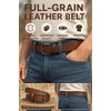 Western Bull Genuine Leather Belt for Men, 1–1.2'' with Classic