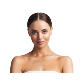 Sofia Milani - Women's Necklace 925 Silver - C Letter Pendant - 50343