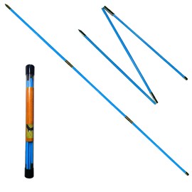 AZSJNAZ 2Pcs Golf Alignment Practice Sticks,Foldable Exercise Sticks 48 inches,Full Swing Trainer,Golf Alignment Rods,Wrist Trainer Portable with Storage Tube 17.7 inches