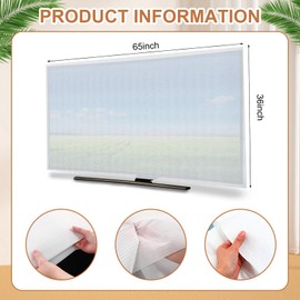 Feifeiya 5 Pcs Foam Mirror Box Set TV Box for Moving Picture Moving Include Large Case and Foam Flat Screen TV Cover Fits up to 65'' W x 36'' H for Art Display Protect Pack (40 x 60 x 3.5 Inches)