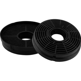 Wjelet 2PCS Carbon Filter for Cooker Hoods, Recirculating Carbon Charcoal Filters Compatible with Respekta Lamona HJA2480 HJA2908 LAM2401, Extractor Vent Fan Replacement, Easy Install Round Filters
