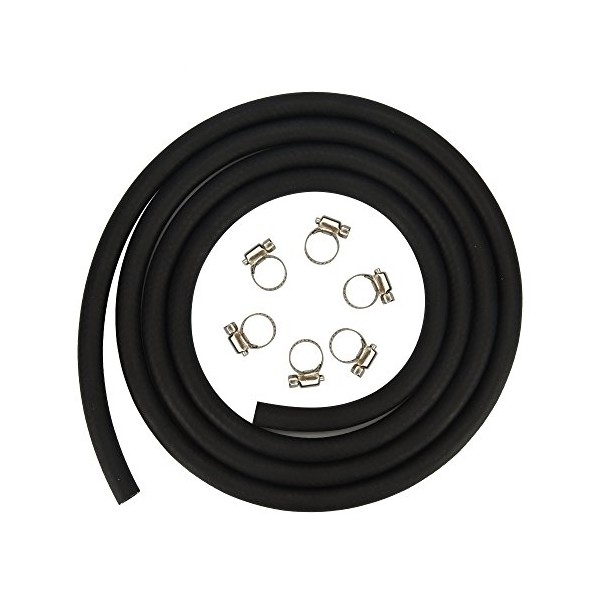 Cococart 1/4 Inch ID x 6.5 Feet/2m Length NBR/PVC SAE30R6