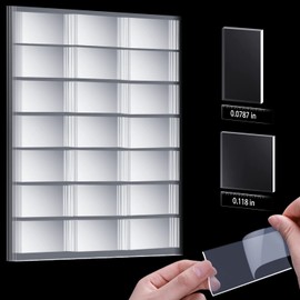 DAUPIN Double Sided Tape Heavy Duty, 184PCS Clear Strong Mounting Adhesive Tape, Waterproof Removable Nano Tape, Include Strip and Square. (Two Size Widths, Total Length 20.8FT).