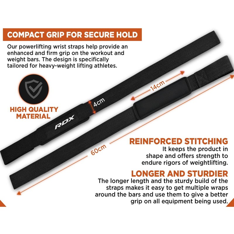 RDX Weight Lifting Wrist Wraps with Gym Straps, Elasticated 18”