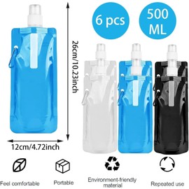 ZeiLaBang Kakadi Foldable Drinking Bottle, Foldable Water Bottle, Reusable Foldable Water Bottle