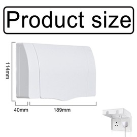 1 Pcs Plug Socket Covers UK, Socket Covers Plug Covers for Sockets UK Universal Plug Socket Cover, Plug Socket Covers Switch Protector Box for Home Safety Baby Pet Safety Plug Covers (White)