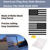 CONGCONG for Dodge RAM Rear Middle Window American Flag Vinyl