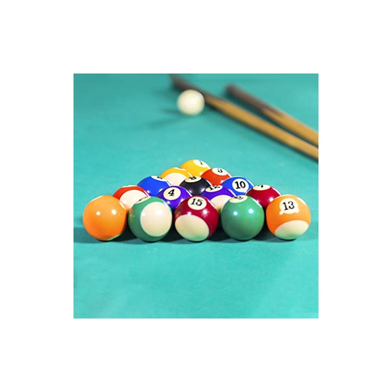 GOTOTOP 16PCS 32MM Mini Pool Ball Billiard Set,Resin Kids Pool