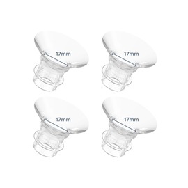 MomMed - Insertos de brida de 17 mm para mamá/momcozy/tsrete 24 mm protectores de pecho/brida, brida de 17 mm para reducir el túnel de pezón de 24 mm hasta 17 mm, paquete de 4