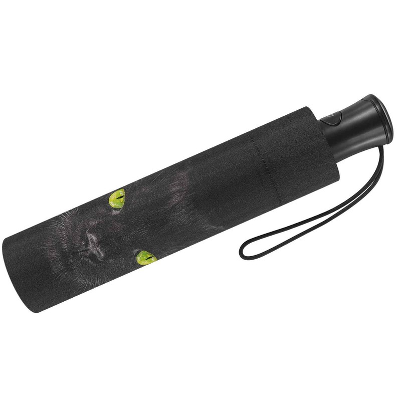 happy rain Umbrella Automatic Essentials with Cute Cat Motif, Multicolor,