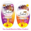 BIC Soleil Color Collection - Cuchillas de afeitar desechables para