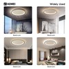 Modern Full Spectrum LED Flush Mount Ceiling Light,Ultra-Thin Acrylic Square