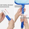 Evob Pool Skimmer Net with Adjustable 17-40" Telescopic Pole -