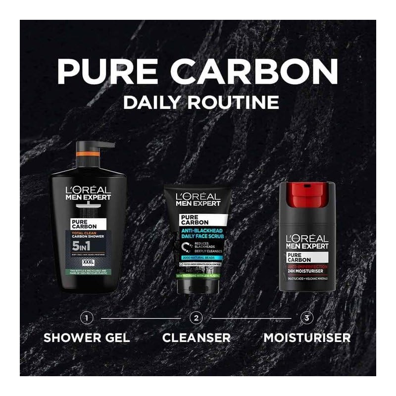 L'Oréal Men Expert Pure Carbon Shower Gel XXL (1L)