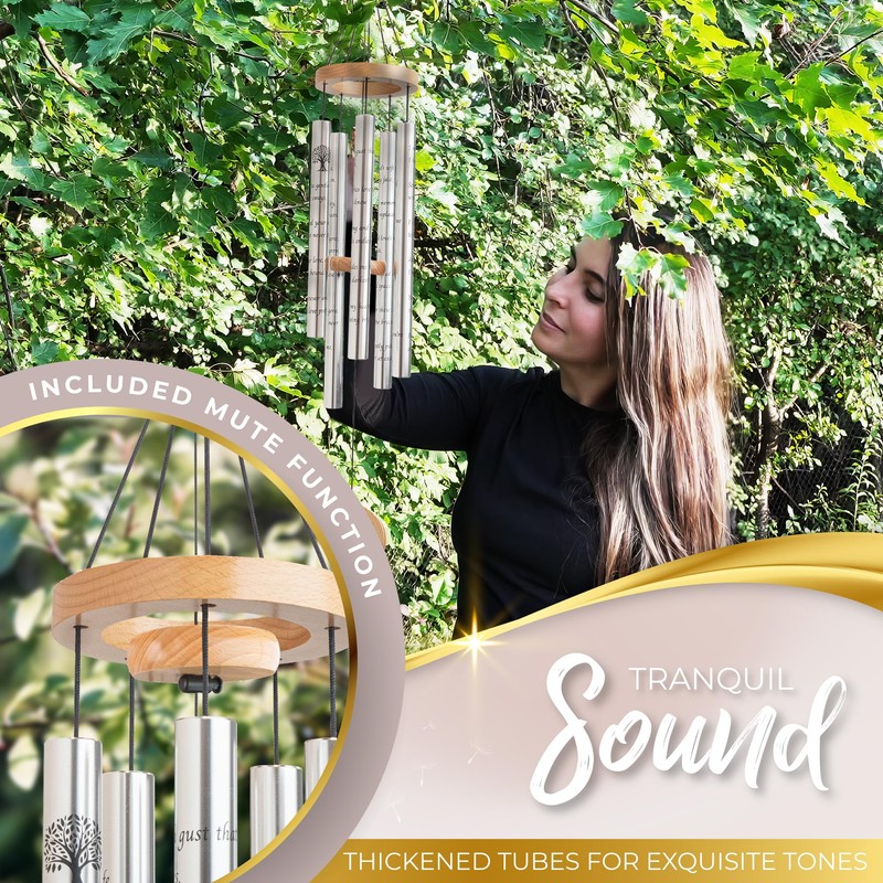 Tree of Life Memorial Wind Chimes for Loss of Loved