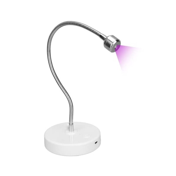 Mini Nagellampe LED Nagellampe, UV Nagellampe Nageltrocknerlampe USB Portable Nageltrockner Drehbarer Kopf Nagellack Kleber Trockner mit 60s Timer