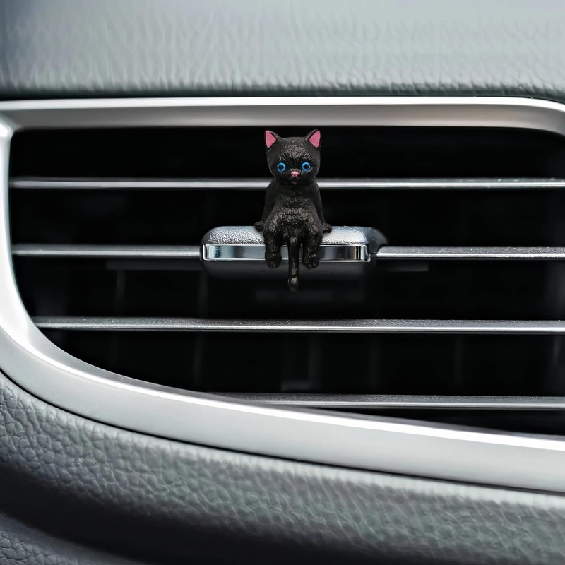 Cat Car Interior Accessories Dashboard Decorations, Set of 5 Cute