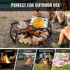 VEVOR Folding Campfire Grill, Heavy Duty Steel Mesh Grate, 22.4"