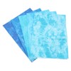 5Pcs Cotton Quilting Fabric Smudge Dyed 19.7in Long 17.7in Wide