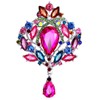 Women Crown Crystal Rhinestone Brooch Pins Wedding Bridal Gift Elegant