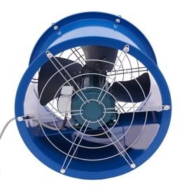 CUBELLIN 16" Cylinder Pipe Fan Pure Copper Motor Paint Booth Exhaust Fan 110V 370W Tube Axial Duct Fan for Factories, Warehouses, Kitchens