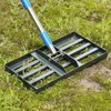 Lawn Leveling Rake, Stainless Steel Rakes for Lawns Leveler Heavy