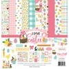 Echo Park Paper, Paper, Pink, Teal, Yellow, Green, 12-x-12-Inch
