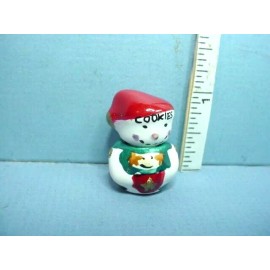 Bright Delights Miniature Cookie Jar Snowman  #B401 Bright Delights 1/12th Scale