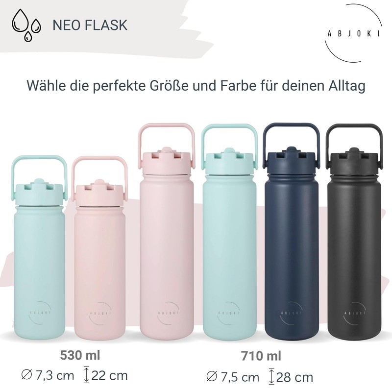 Abjoki Stainless Steel Drinking Bottle "Neo" 530 ml - Moonlight