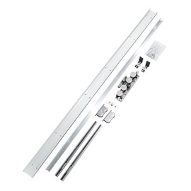 59“Concealed Sliding Barn Door Hardware and Track ，Floating Wall Mount，Soft Closing (Newly upgraded 4-wheel pulley)