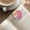 (2Pcs) Reading Time Magnetic Bookmark Tea Cup Page Markers Gift