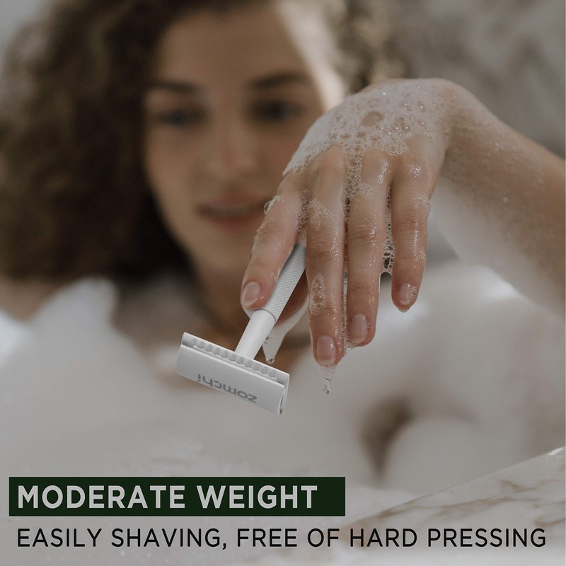 Double Edge Razor for Women Men Metal Razor with Exquisite